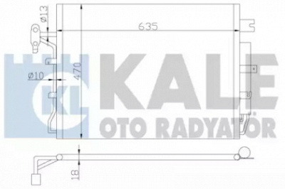 KALE OTO RADYATOR 378000 -  Конденсатор, кондиционер